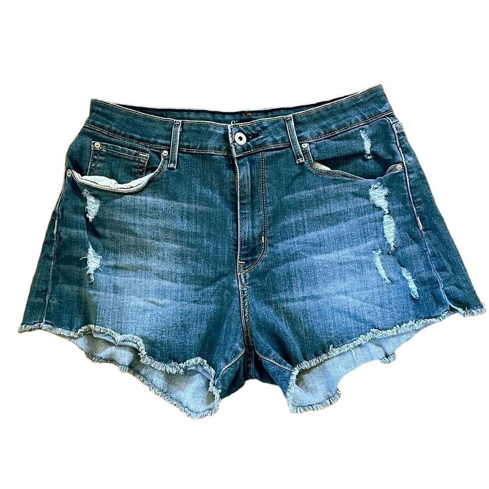 Signature Levi‎ Strauss Shorts Size 12/31 Womens High Rise Bootie Denim Jeans